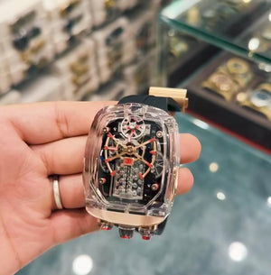 Bugatti Chiron Tourbillon β Luxury Engine Watch (Limited Edition)