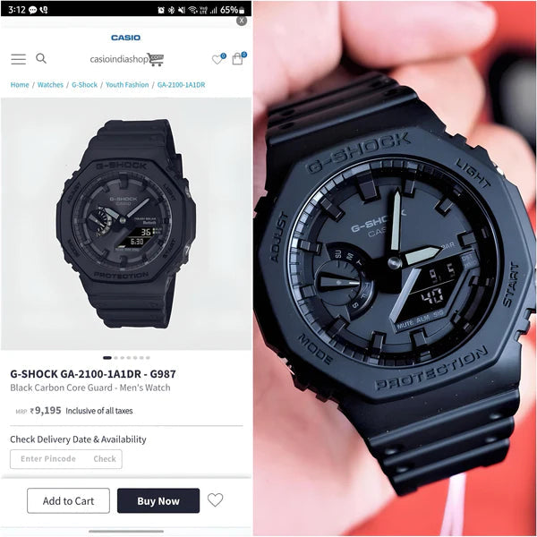 G-SHOCK 2100 Black | Ultra-Rugged Digital Watch for Men