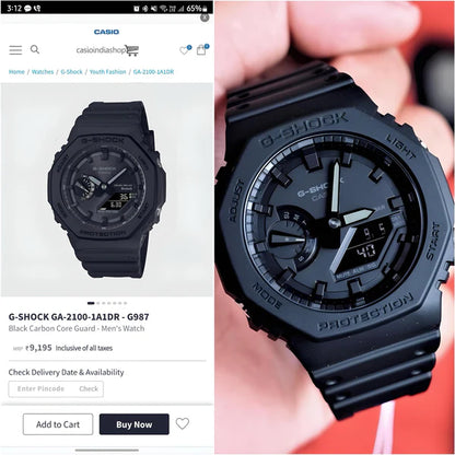 G-SHOCK 2100 Black | Ultra-Rugged Digital Watch for Men