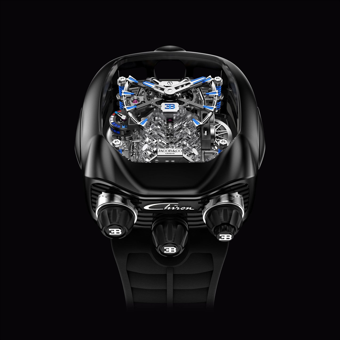 Bugatti Chiron Tourbillon β Luxury Engine Watch (Limited Edition)