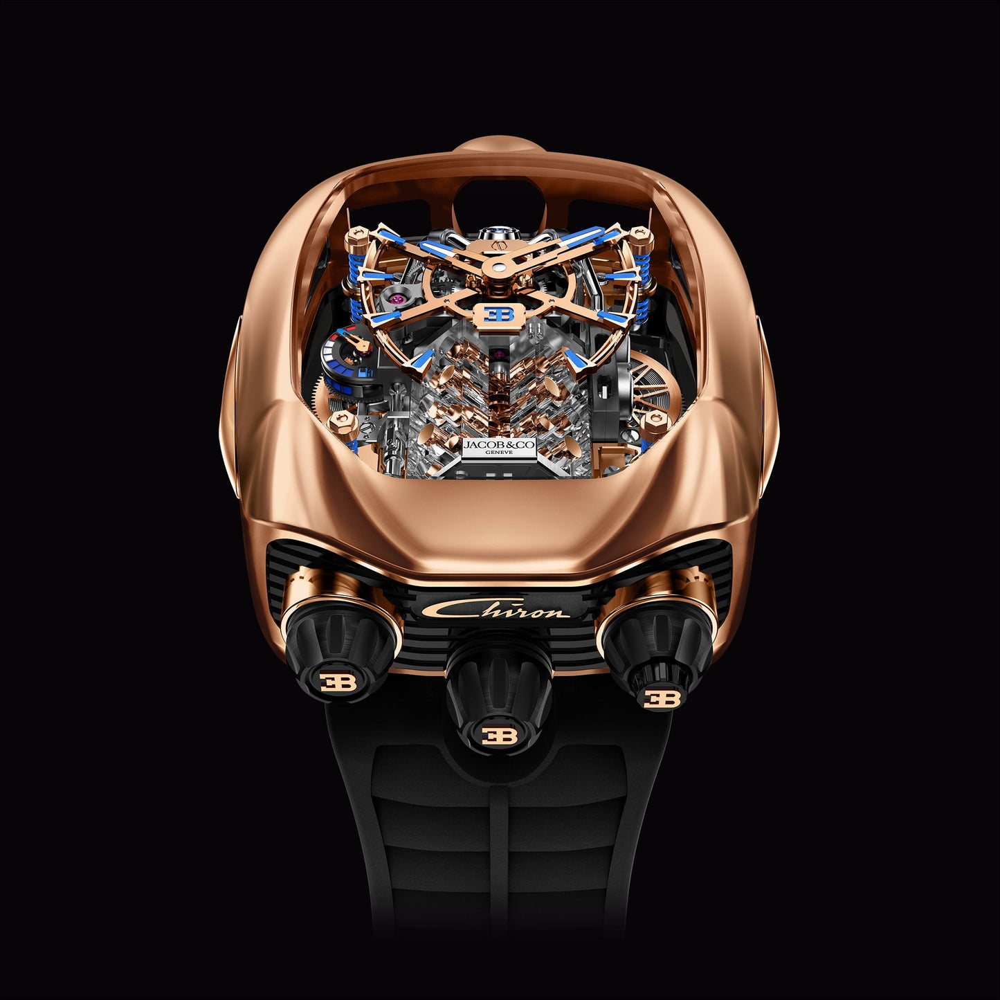 Bugatti Chiron Tourbillon β Luxury Engine Watch (Limited Edition)