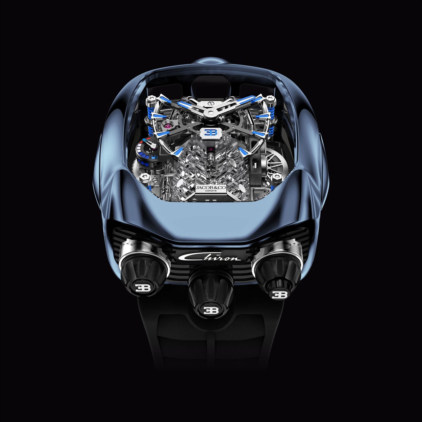 Bugatti Chiron Tourbillon β Luxury Engine Watch (Limited Edition)